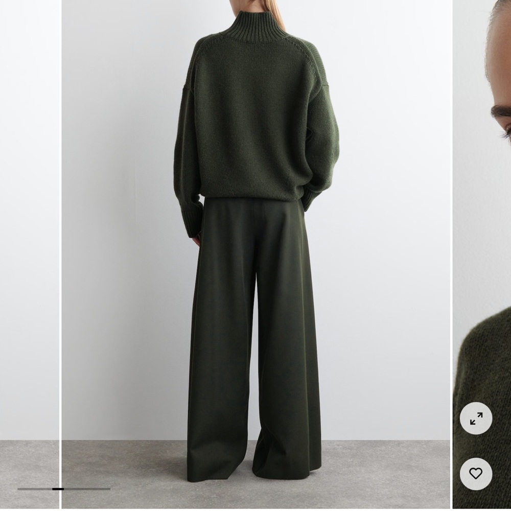 COS Dark Green Turtleneck Sweater - Picture 7 of 9